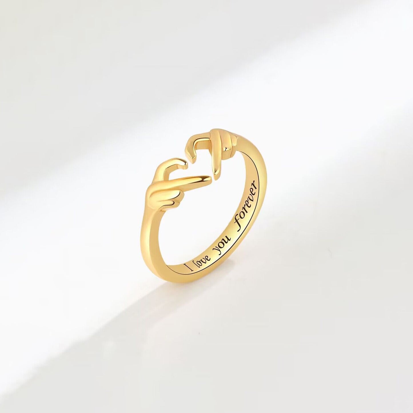 Heart Hand Adjustable Ring