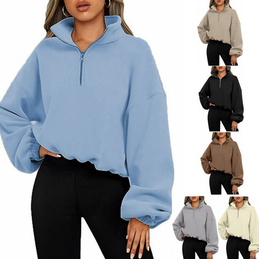 Quarter Zip Pullover Sweatshirt