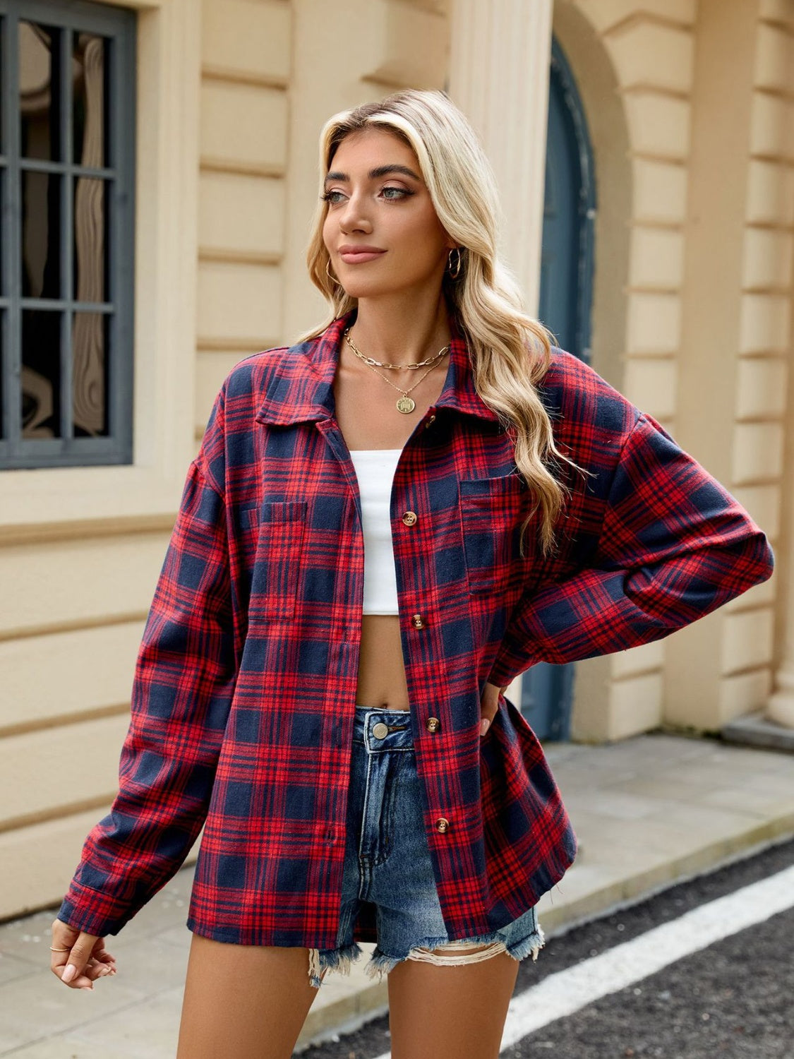 Plaid Long Sleeve Shirt