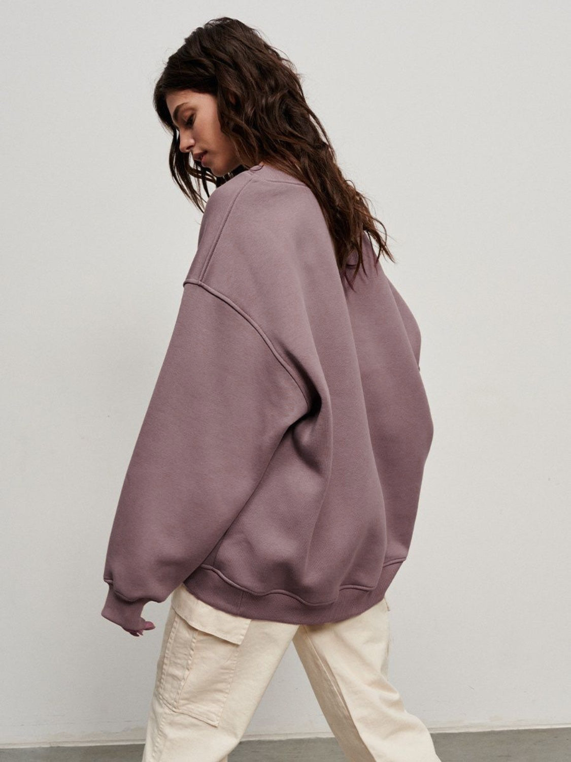 Oversized Round Neck Sweatshirt