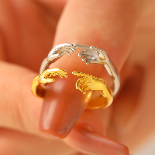 The Creation Of Adam Hands Ring