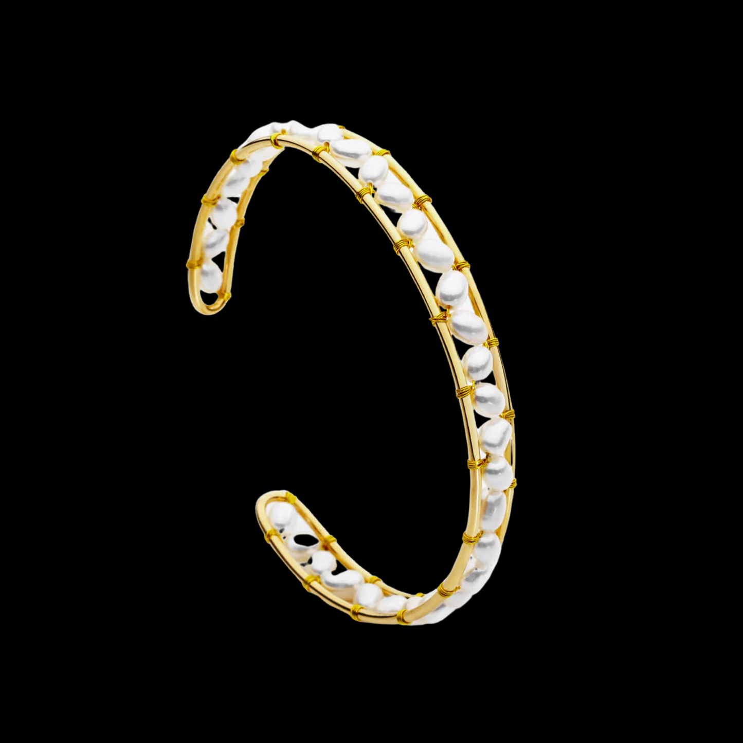 Freshwater Pearl Bangle Bracelet
