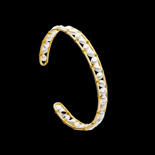 Freshwater Pearl Bangle Bracelet