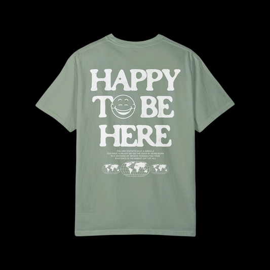 Happy To Be Here Distressed Tee