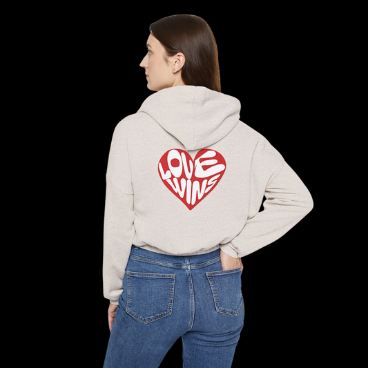 Love Wins Cinched Hoodie