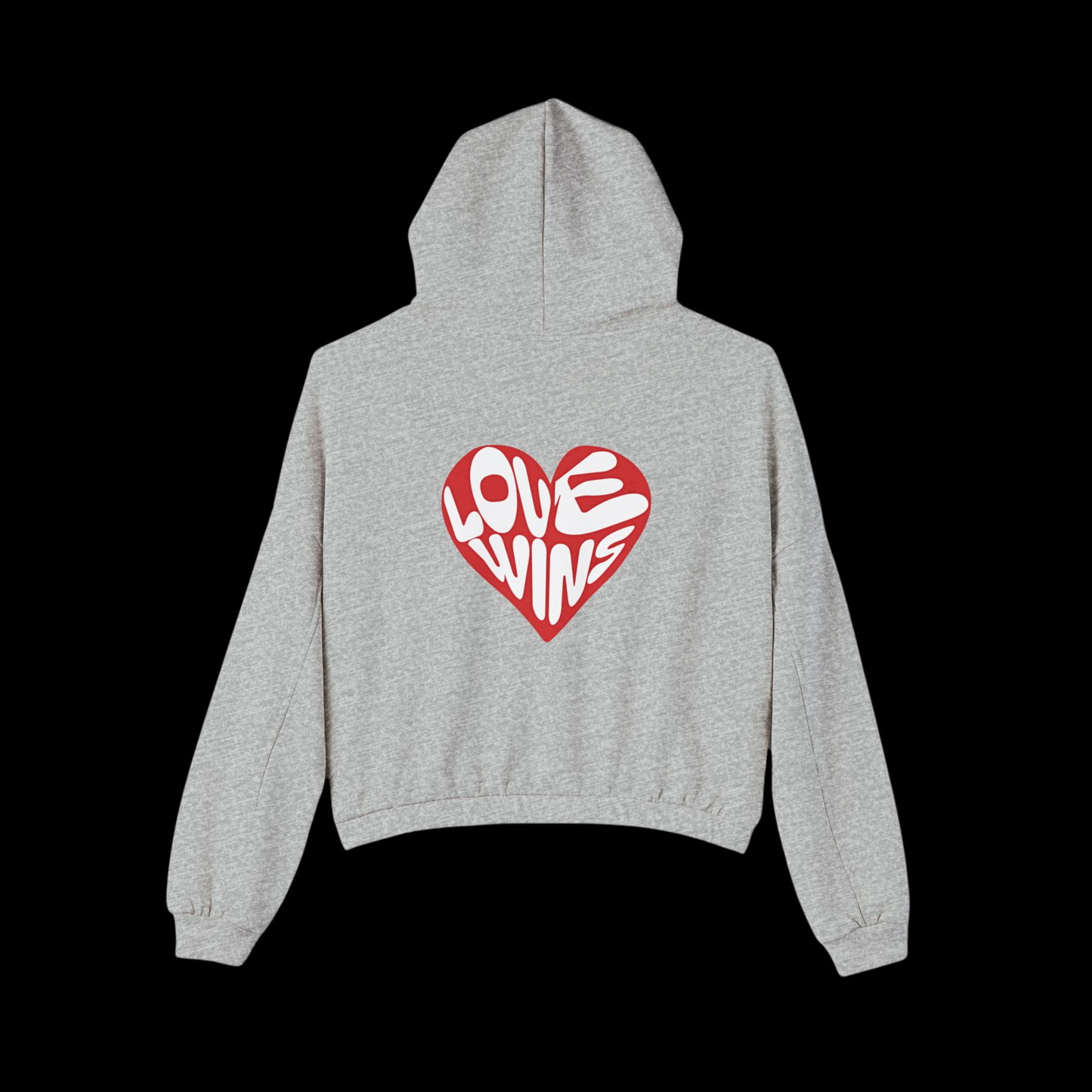 Love Wins Cinched Hoodie