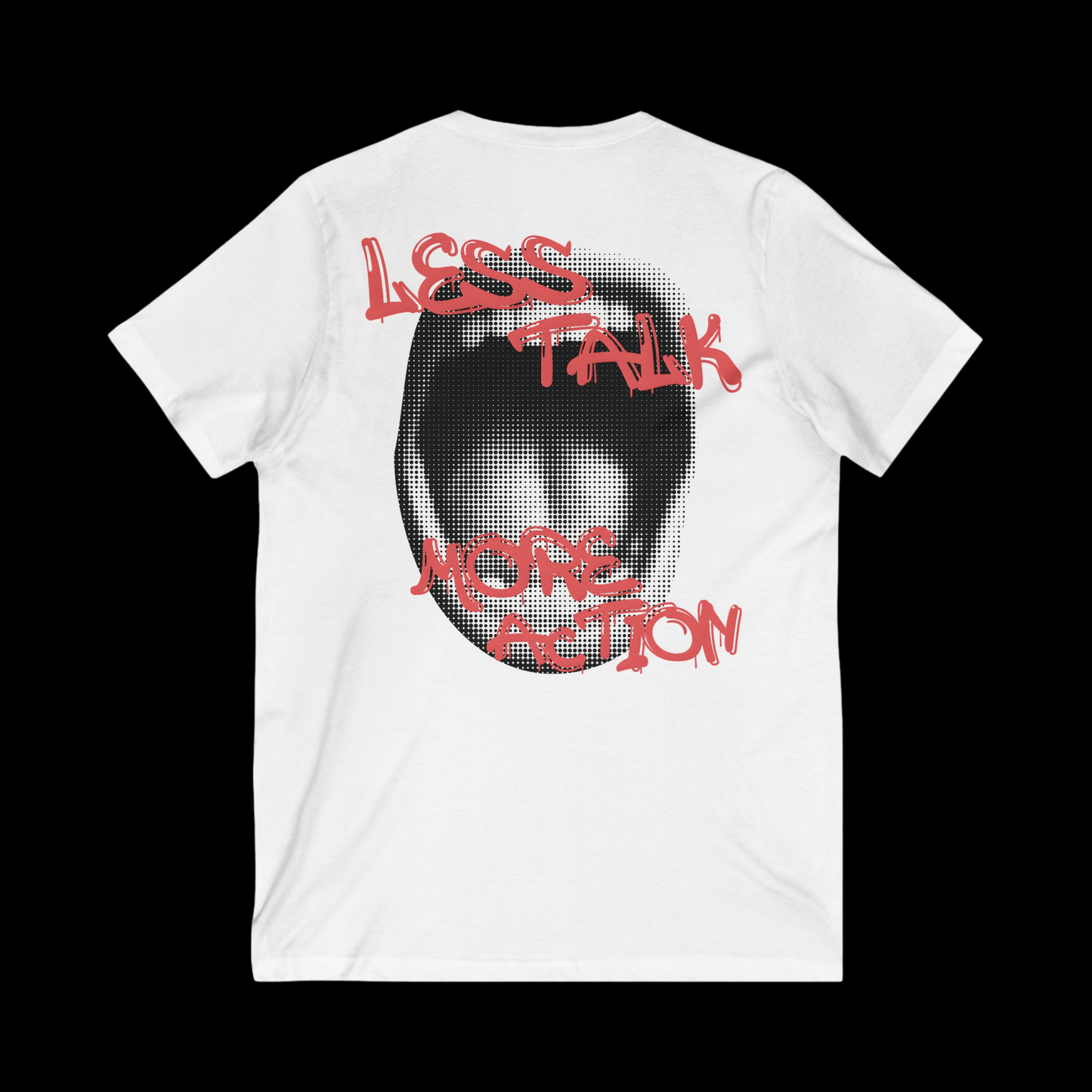 Less Talk More Action V-Neck Tee