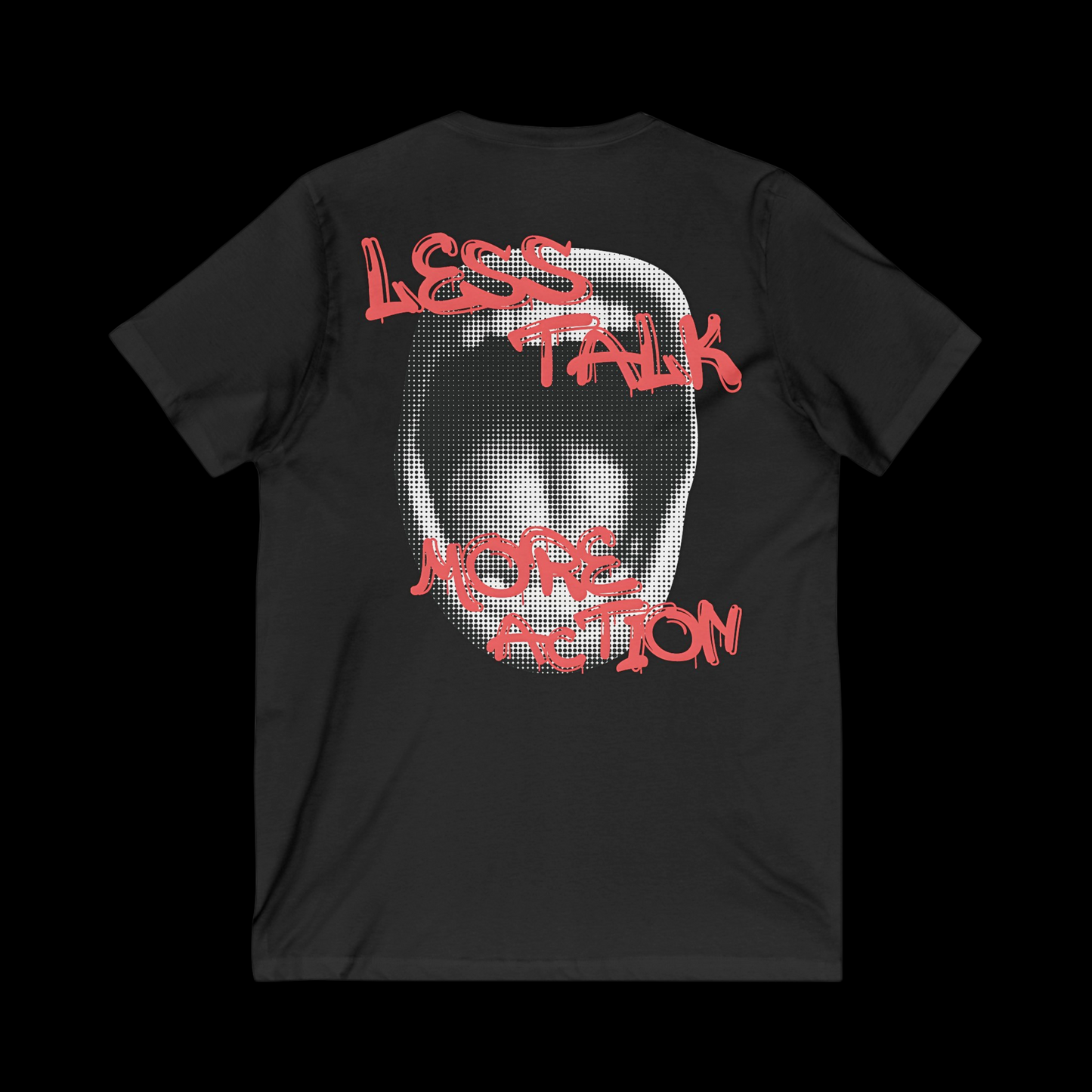 Less Talk More Action V-Neck Tee