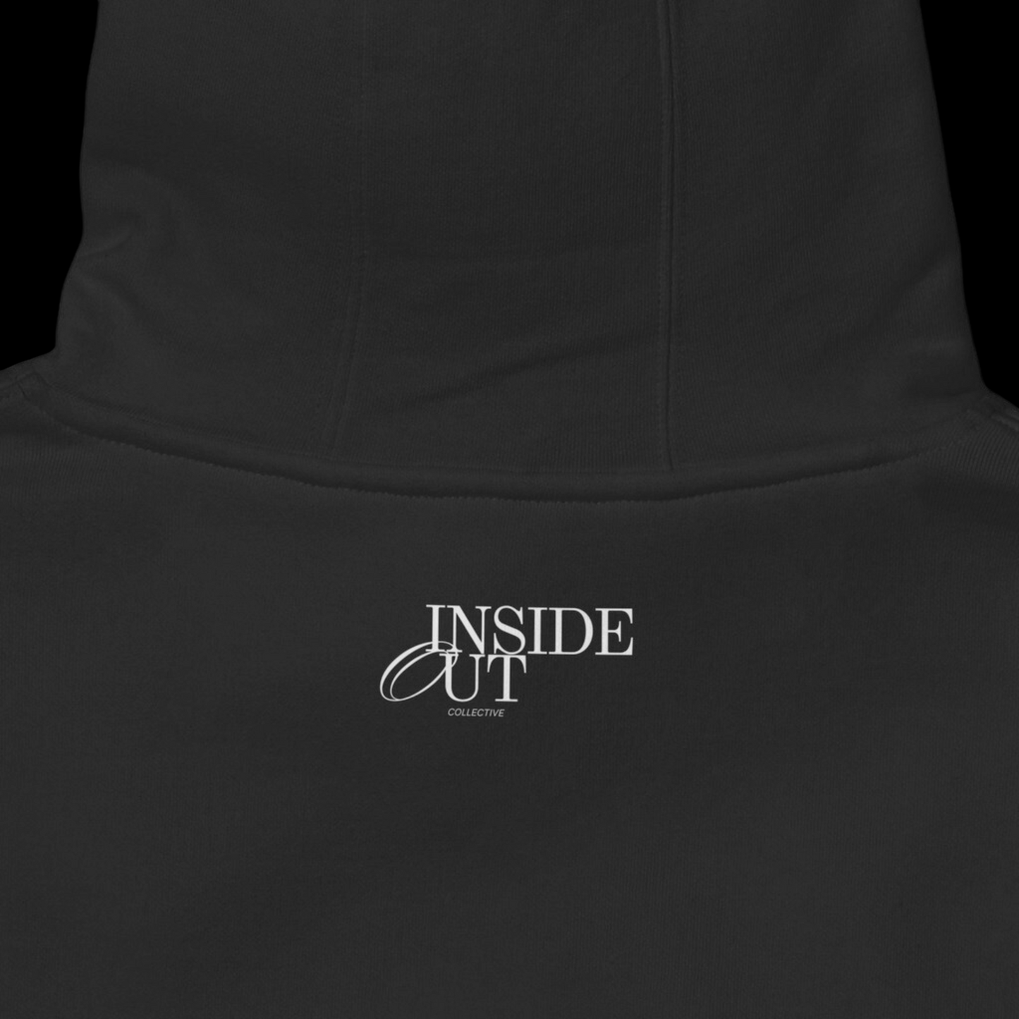 Less Talk More Action Cropped Hoodie Black