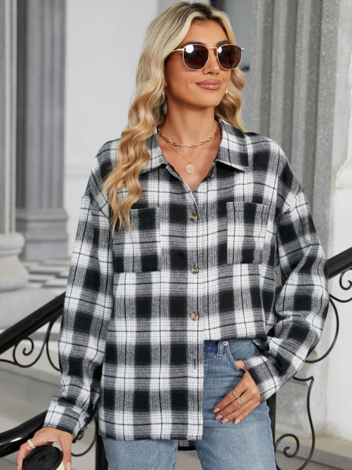 Plaid Long Sleeve Shirt