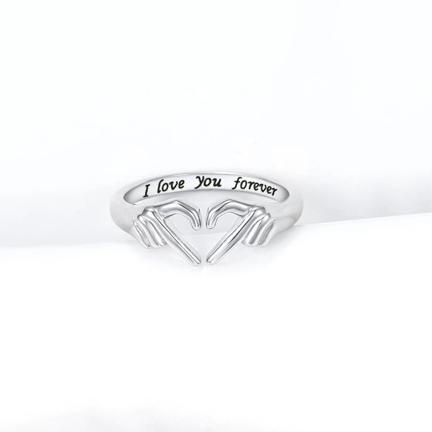 Heart Hand Adjustable Ring