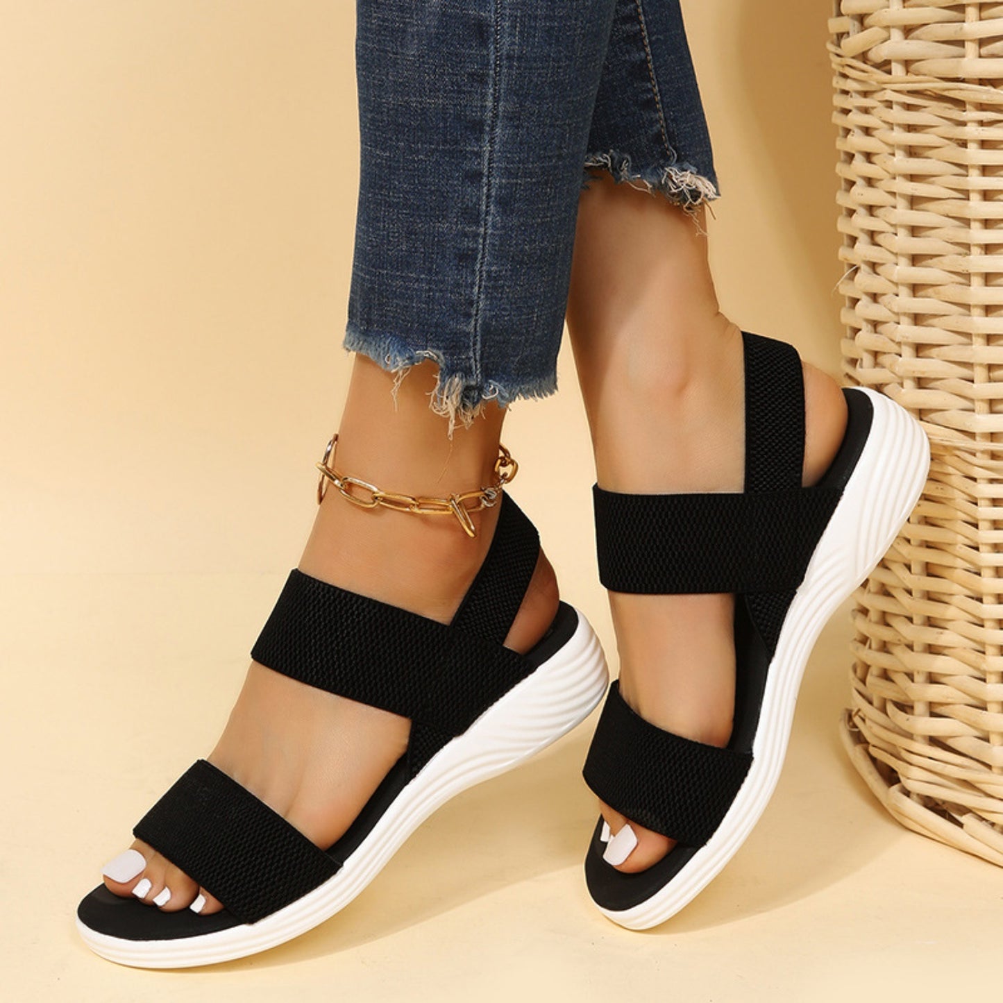 Open Toe Platform Sandals