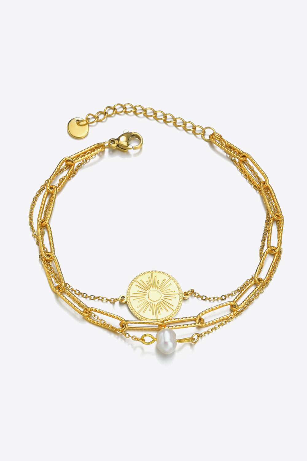 Sun Pearl Layered Bracelet