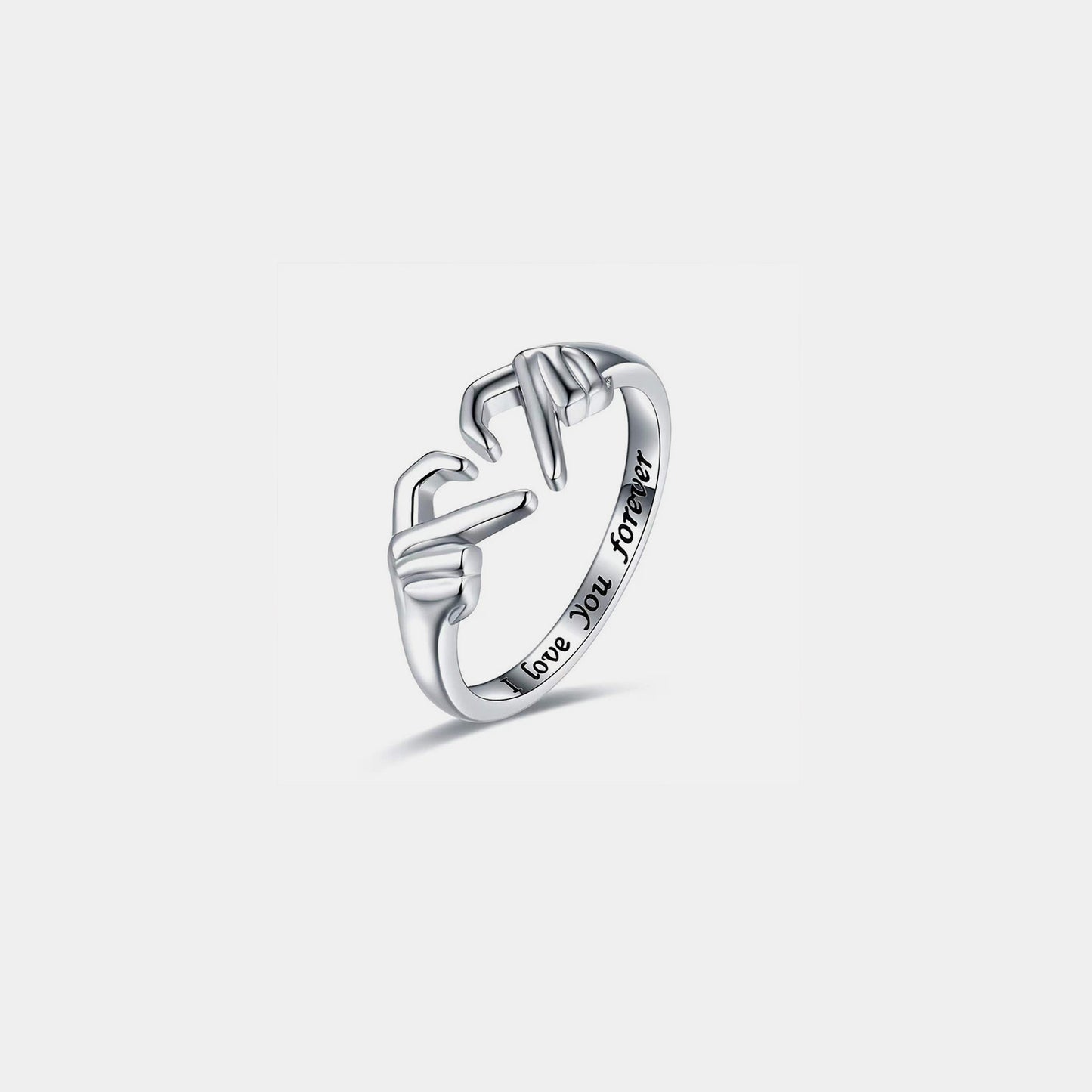 Heart Hand Adjustable Ring