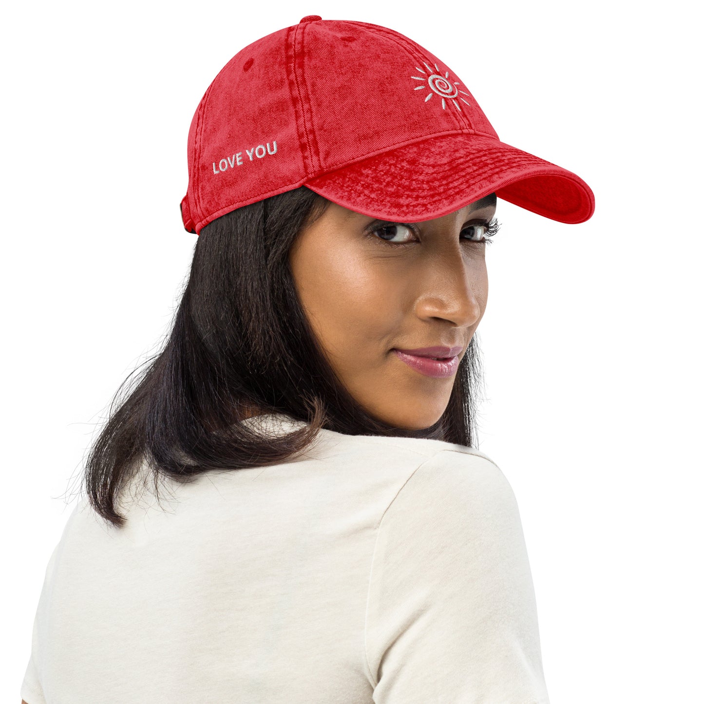 Love You To The Sun & Back Embroidered Vintage Cap